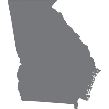 solid grey shape representing the area and borders of Georgia
