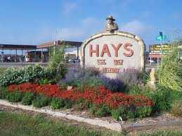 welcome sign of Hays, Kansas