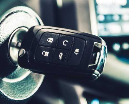 Key in vehicle ignition