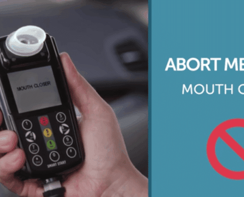 Abort message MOUTH CLOSER on Ignition Interlock