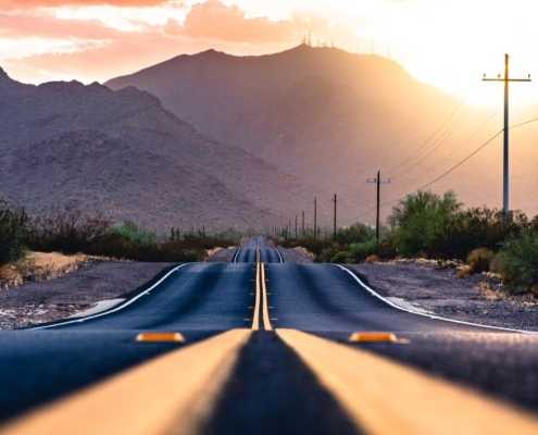 Road in Arizona, for the blog "Will I need an Ignition Interlock in Arizona"