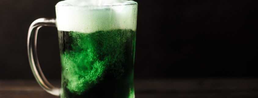 St. Patrick's Day green beer