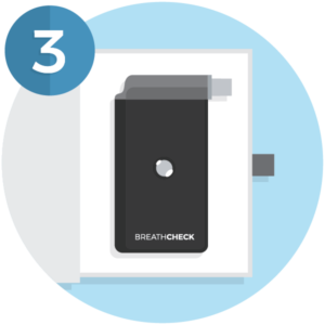 illustration of Smart Start BreathCheck device in open packaging